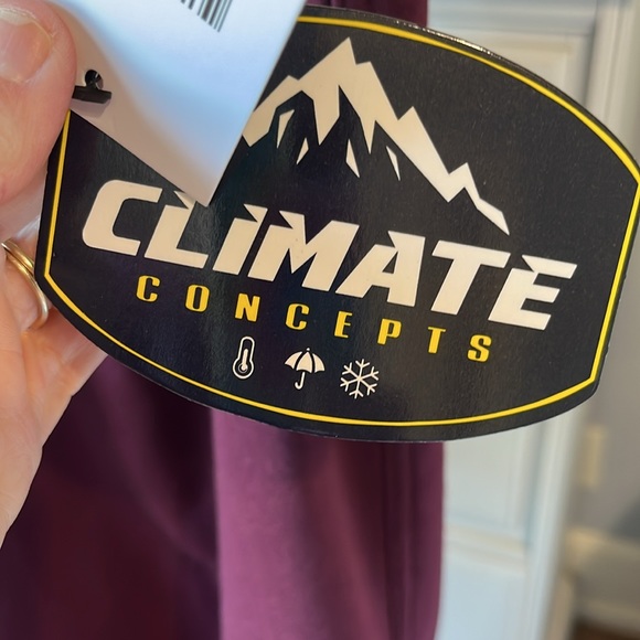 Sweatpants Climate Concepts Maroon Cargo Maroon Fleece Lined Mens Medium - Picture 12 of 16